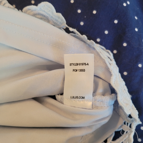 Lace Love Poem Lulus Mini Dress Baby Blue - Picture 12 of 13